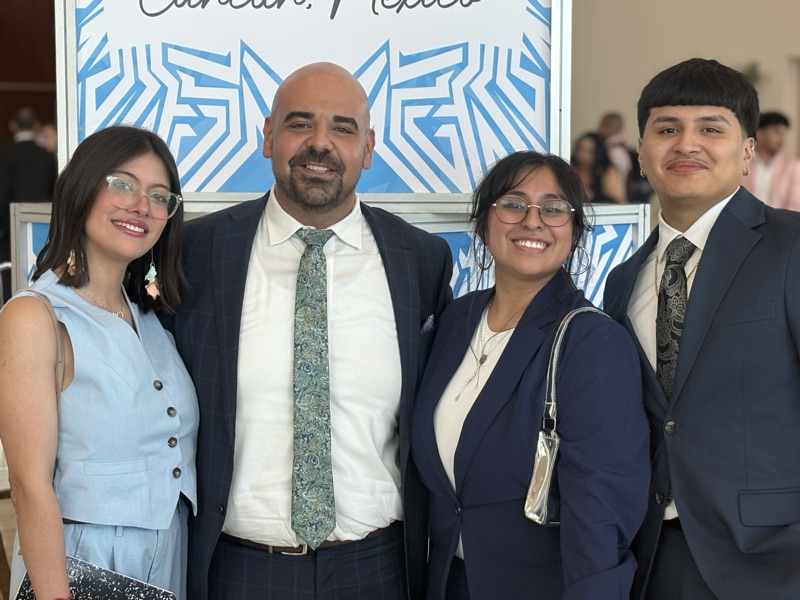 Team members receiving awards for outstanding performance